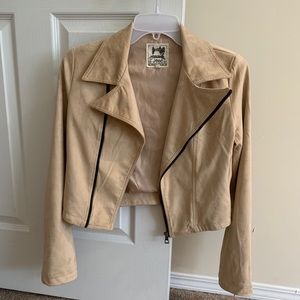 Jaase Faux Suede Fringe Jacket From LF